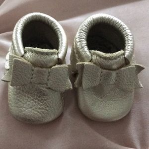 Freshly picked gold bow moccasins!!